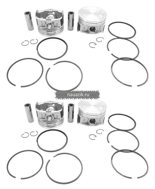 Поршень 96,0  (ЗМЗ-405) Кострома (4 шт.)/антифрикционное покрытие, с кольцами группа А - фото 13678