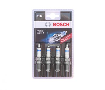 Свеча Super-4 FR78X из 4-х шт. (4 электр.) Bosch 0 242 232 802