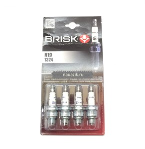 Свеча А-19 Brisk (классика) из 4-х, N19,ЗМЗ-402 УАЗ,ЗИЛ кор. юбка