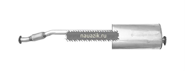 Глушитель УАЗ Патриот с 2008г. (нерж.) ЕВРО-3 н/о с гофрой (под мех. РК)